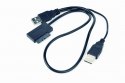 Adapter GEMBIRD A-USATA-01 (USB M - SATA M; 0,50m; kolor czarny)