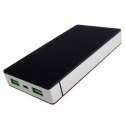 Power Bank PowerNeed P10000B (10000mAh; microUSB, USB 2.0; kolor czarny)