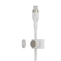 Kabel Belkin BoostCharge Pro Flex USB-C Cable with Lightning Connector 1m Silicone oplot White