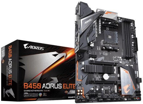 Płyta główna Gigabyte B450 AORUS ELITE (AM4; 4x DDR4 DIMM; ATX; CrossFire) (WYPRZEDAŻ)