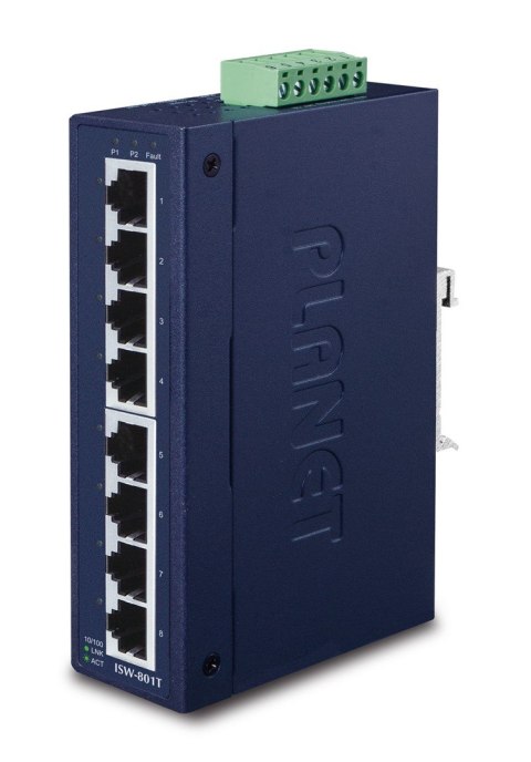 PLANET ISW-801T Switch Przemysłowy 8p. 10/100Mbps