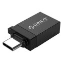 ORICO ADAPTER USB-C - USB-A 3.1, M/F, CZARNY, ALU