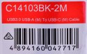 UNITEK KABEL USB 3.1 TYP-A - TYP-C M/M 2M