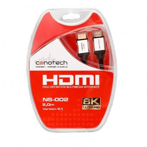 KABEL HDMI Conotech NS-002 2.1 ULTRA HIGH SPEED 8K+ Ethernet - 2 metry