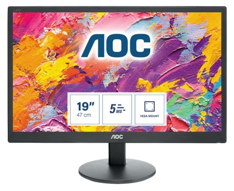 Monitor AOC E970SWN (18,5"; TN; 1366x768; VGA; kolor czarny)