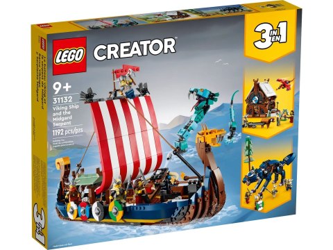 LEGO Creator 31132 Statek wikingów i wąż z Midgardu