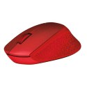 Mysz Logitech M330 910-004911 (optyczna; 1000 DPI; kolor czerwony)