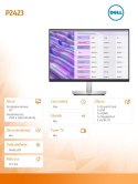 Monitor P2423 24 cale IPS LED WUXGA (1920x1200)/16:10/HDMI/DVI/VGA/DP/5xUSB 3.2/3Y AES&PPG