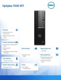 Komputer Optiplex 7000 SFF/Core i5-12500/16GB/512GB SSD/Integrated/DVD RW/No Wifi/Wireless Kb & Mouse/W11Pro/3Y