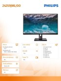 Monitor 23,8 cali 242S9JML VA DVI HDMI DP Pivot