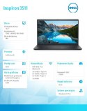 Notebook Inspiron 3511 Win11Pro i5-1135G7/512GB/8GB/Intel UHD/15.6 FHD/41WHR/Black/2Y BWOS