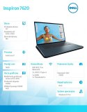 Notebook Inspiron 7620 Win11Pro i7-12700H/512GB/16GB/RTX 3050/16.0 3K/KB-Backlit/Dark Green/2Y BWOS