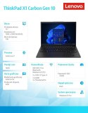 Ultrabook ThinkPad X1 Carbon Gen 10 21CB00B8PB W11Pro i7-1255U/16GB/512GB/INT/LTE/14.0 WUXGA/Touch/Black/3YRS Premier Support