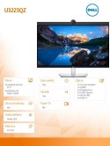 Monitor U3223QZ 31,5 cali IPS LED 4K 3840x2160/16:9/HDMI/2xDP/3xUSB-C/5xUSB/KVM/Kamera/Głośniki/Mikrofon/3Y AES&PPG