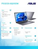 Notebook P1512CEA-BQ0183W i3 1115G4 8/256/15"/Windows 11 Home 36 miesięcy ON-SITE NBD