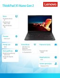 Ultrabook ThinkPad X1 Nano G2 21E80021PB W11Pro i7-1260P/16GB/512GB/INT/LTE/13.0 2K/3YRS Premier Support + CO2 Offset