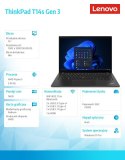 Ultrabook ThinkPad T14s G3 21CQ003BPB W11Pro 6650U/16GB/512GB/AMD Radeon/14.0 WUXGA/Thunder Black/3YRS Premier Support + CO2 off