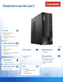 Komputer ThinkCentre Neo 50s SFF 11T000F3PB W11Pro i3-12100/8GB/256GB/INT/DVD/3YRS OS